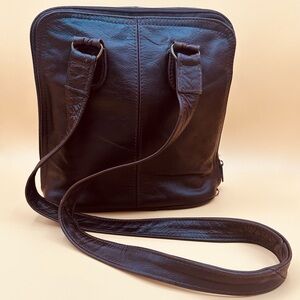 Dark Chocolate Brown soft leather crossbody